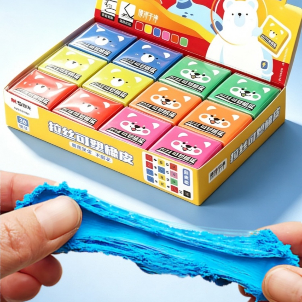 Rubber Eraser Kneaded - Penghapus Pensil M&G, Penghapus Warna-warni untuk