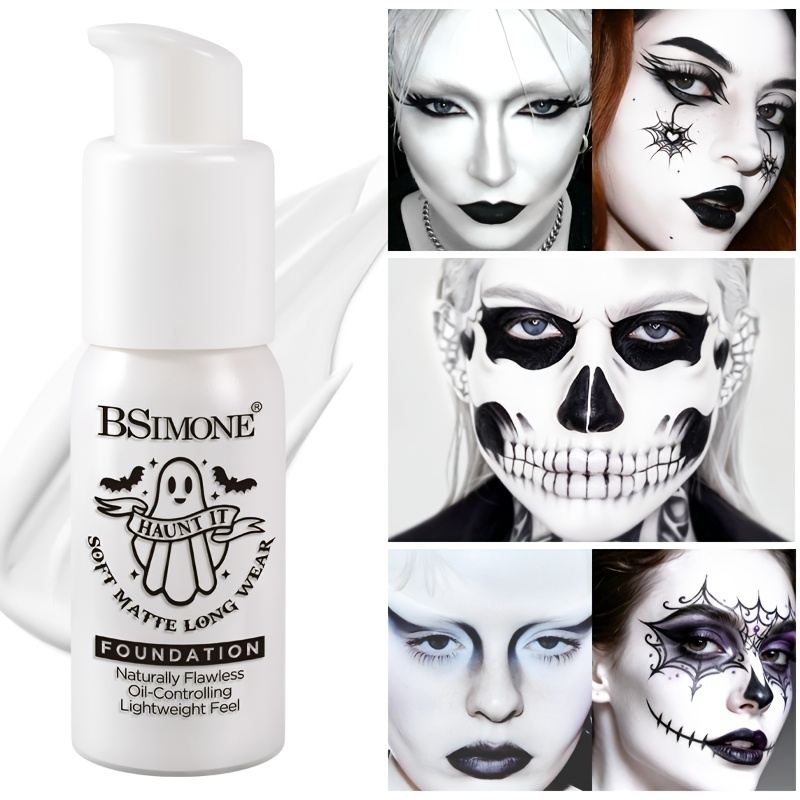 Correction Fluid White - Foundation Cair Putih, Cat Wajah Matte