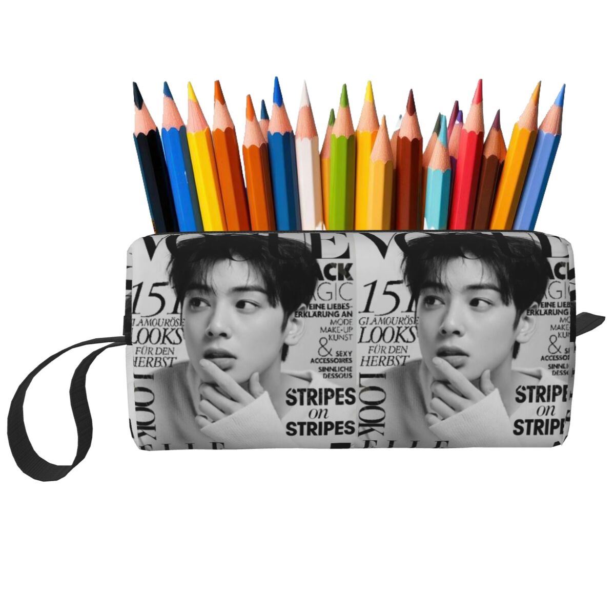 Stationery And Office Supply Chain - Cha EunWoo Kpop Astro Kotak Pensil