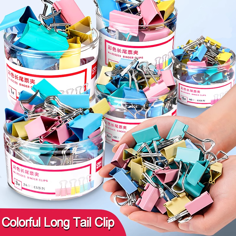 40PCS/Set Klip Binder Logam Pa - Binder Clip Assorted ulasan dan harga
