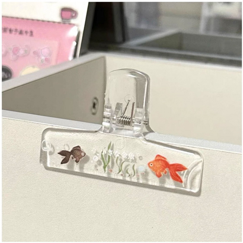 1 Buah Klip Binder Ikan Mas Ak - Binder Clip Assorted ulasan dan harga