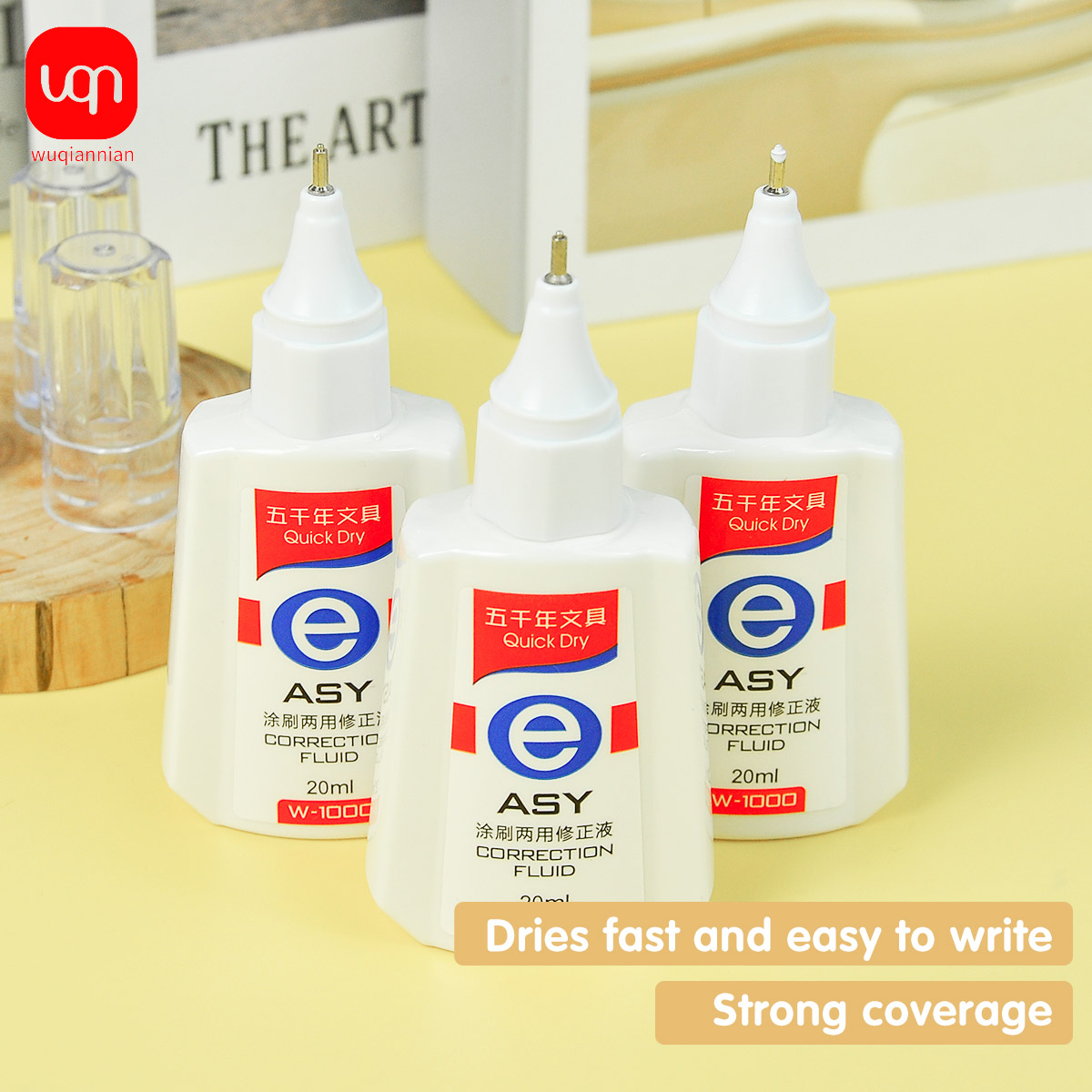 Cairan Koreksi Cepat Kering WQ - Correction Fluid White ulasan dan harga
