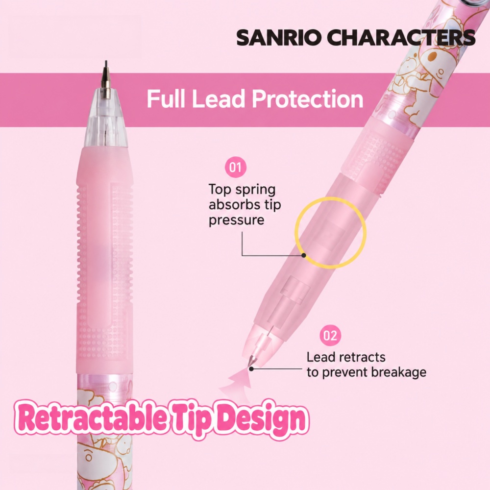 Set Pensil Mekanik Sanrio Asli - Mechanical Pencil Lead ulasan dan harga
