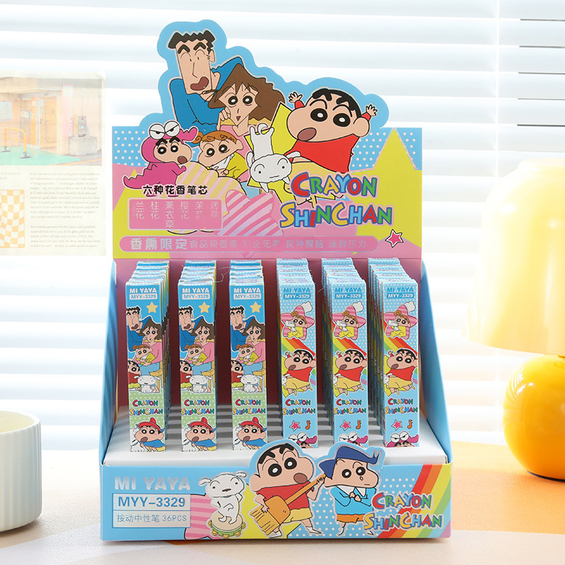6Pcs Pena Gel Kartun Crayon Sh - Supply Of Office Stationery ulasan dan harga